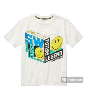 Smiley World Boys Short Sleeve Graphic Tee Shirt